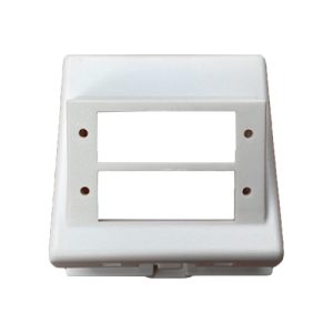 Uložak 45x45mm (2M) sa 2 slota za fiber duplex SC/SC adaptere, pod uglom