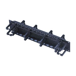 Nosač kabla sa prstenovima, obostrani 2U / 19"