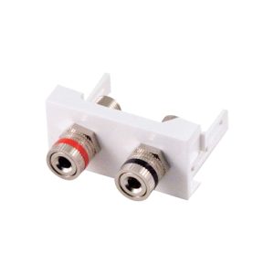 Uložak sa utičnicom za zvučnike (L - R) - dim. 45x22.5mm (1M)