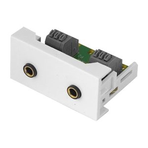 Uložak sa 2 x ulaznom audio utičnicom za 3.5mm utikač - dim. 45x22.5mm (1M)