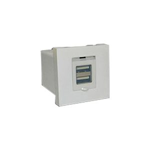 Uložak 45x45mm (2M) sa dvostrukim USB punjačem (DC 5V, 2.4A), LED pokazatelj punjenja