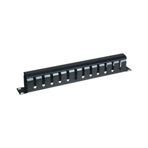 Nosač kabla sa poklopcem 1U / 19" sa otvorima za prolaz kablova