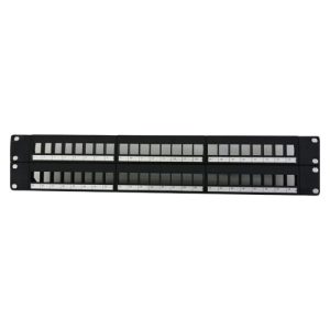 Patch panel modularni 19"/2U sa 48 slotova za UTP / STP module – bez modula